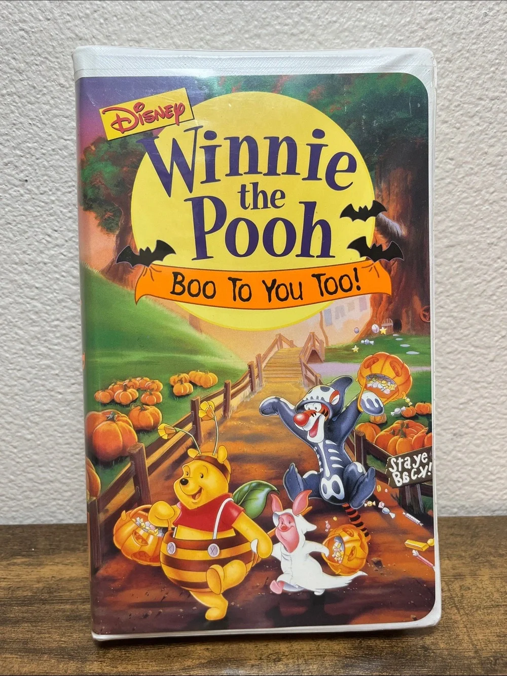 Disney Winnie the Pooh Halloween Party Invitation Cards - Yellow, Orange, Green